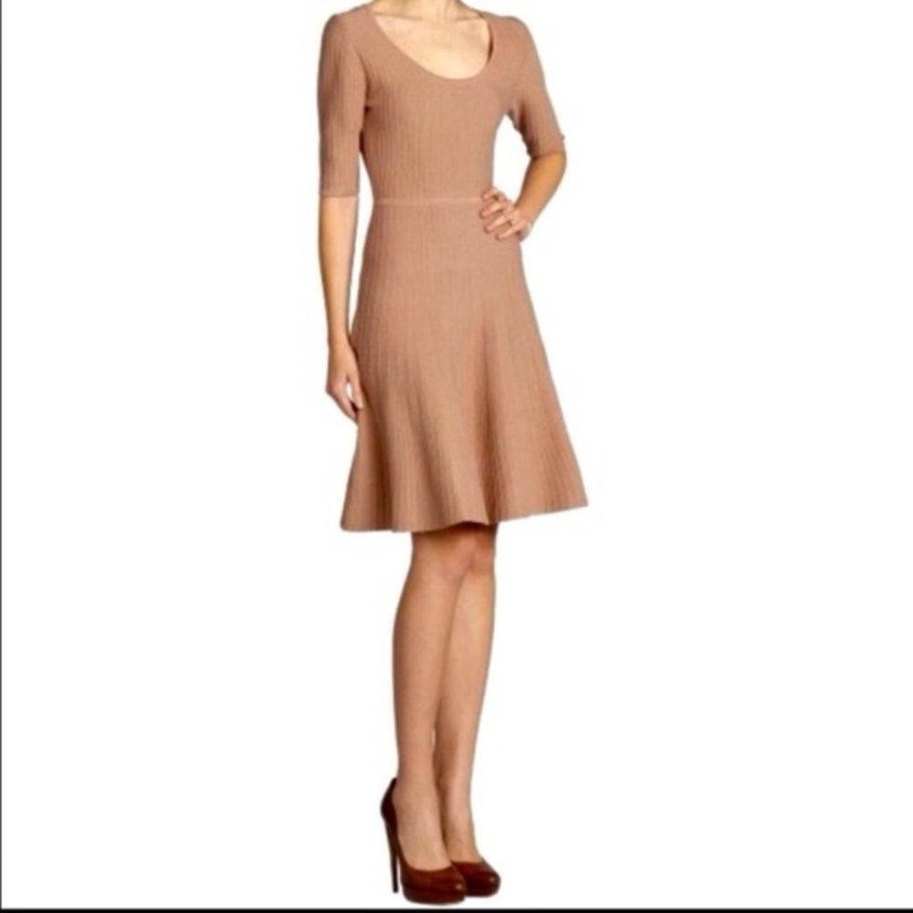 BCBGMaxAzria Allie Dress Small Tan